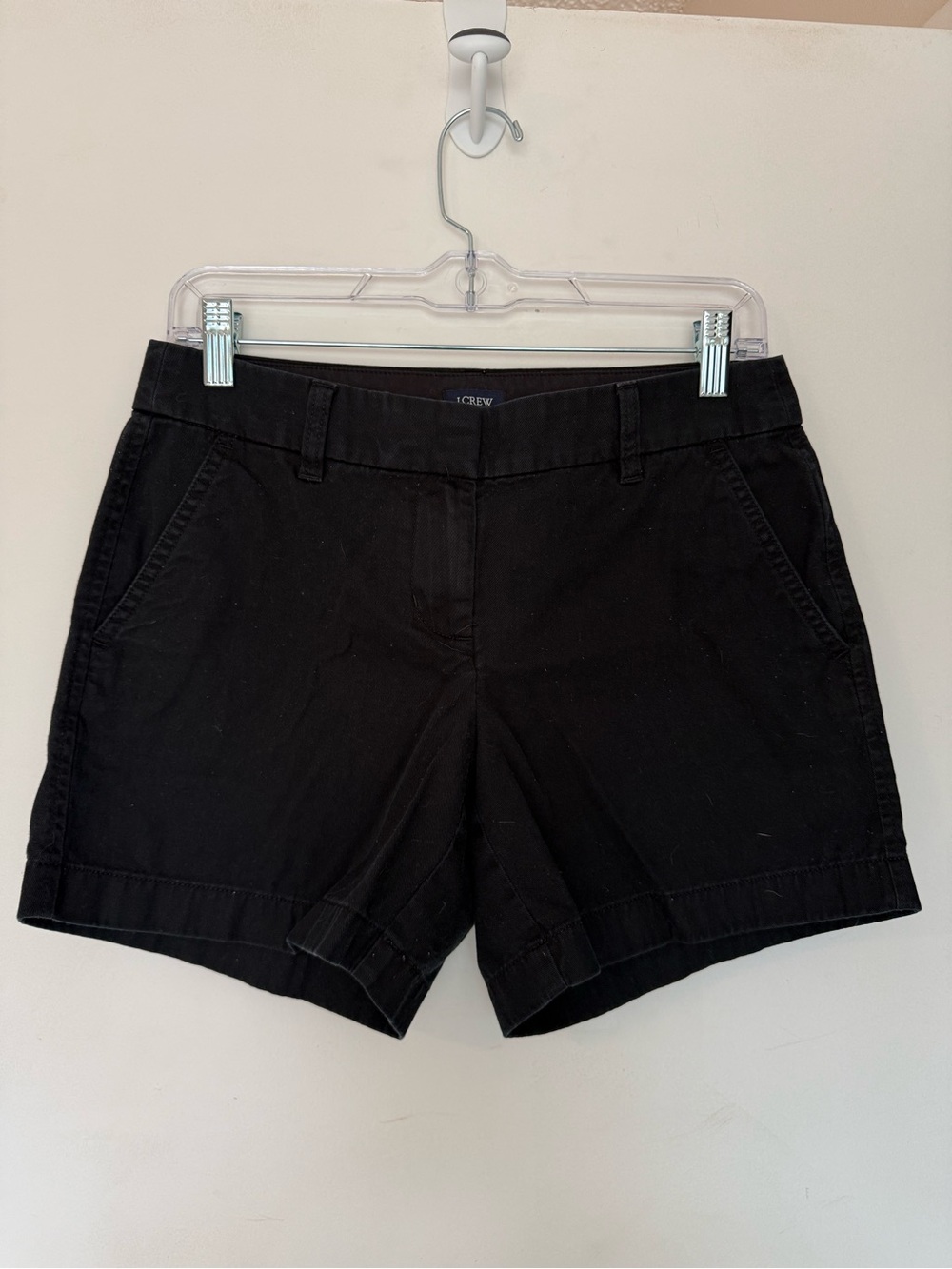 J. Crew Black Cotton Chino Bermuda Shorts